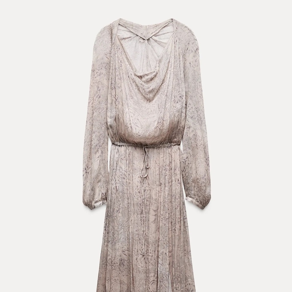 Zara Women's Cream Maxi Dress